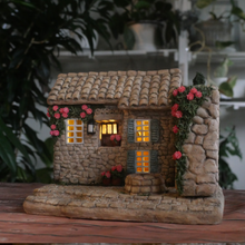 画像をギャラリービューアに読み込む, ソーラーライトのモルタルハウス・プロヴァンスの街並み(アーチ)|plants.garden.paradise(プランツガーデンパラダイス)