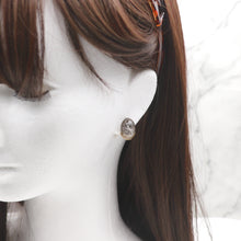 画像をギャラリービューアに読み込む, 美濃和紙のイヤリング/ピアス・オーバル|マッチュルーム