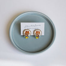 画像をギャラリービューアに読み込む, ねこピアス 茶ねこ|slowly&starry(スローリーアンドスターリー)