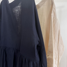 画像をギャラリービューアに読み込む, 割烹着ワンピース 肌触り最高のダブルガーゼ|かっぽう着屋(カッポウギヤ)