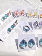 画像をギャラリービューアに読み込む, 水彩鉱石レジンピアス/イヤリングbehind White|mi-style(ミースタイル)