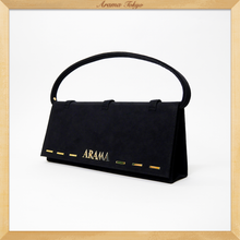 画像をギャラリービューアに読み込む, アラマのスエードクラッチバッグ/ブラック|ARAMA TOKYO(アラマトーキョー)