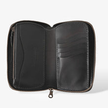 画像をギャラリービューアに読み込む, ラウンドファスナーミドルウォレット Type-3R 黒浸 / 三花バスケットウィーブ|Samurai Craft(サムライクラフト)
