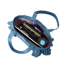 画像をギャラリービューアに読み込む, デニムフリルバッグ|actrhea(アクトレイア)