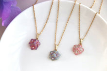 画像をギャラリービューアに読み込む, 小さな紫陽花のネックレス(アジサイ)|Lab407(ラボヨンマルナナ)