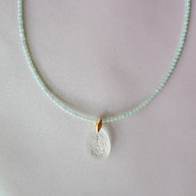 画像をギャラリービューアに読み込む, Pendant / vintage glass top × natural stones|soiesoie(ソワソワ)