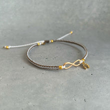 画像をギャラリービューアに読み込む, オリジナルワックスコードアンクレット インフィニティ×馬蹄 選べる3カラー|On Cloud Nine(オンクラウドナイン)