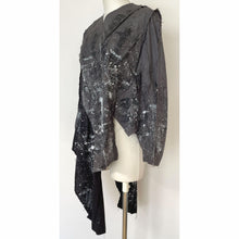 画像をギャラリービューアに読み込む, Patchwork shirt paint gray - パッチワークシャツ ペイントグレー|Merci DIEU(メルシーデュー)