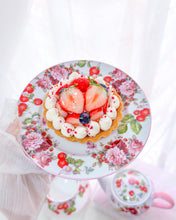 画像をギャラリービューアに読み込む, Strawberry Rose Plate – 甘くときめく苺とバラのティータイム|Blanche Neige By ちょこにゃん(ブランシュネージュバイチョコニャン)