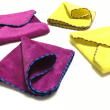 画像をギャラリービューアに読み込む, ストライプ タオルハンカチ|Mon Luxe (モンリュクス)