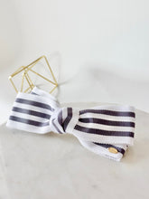 画像をギャラリービューアに読み込む, フレンチストライプ リボンバレッタ|SUNNY RIBBON(サニーリボン)