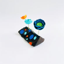 画像をギャラリービューアに読み込む, 炭オブジェ / ブルー+オレンジ|櫂の炭(カイノスミ)