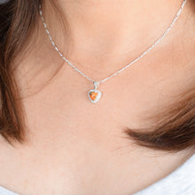 画像をギャラリービューアに読み込む, Orange copper turquoise heart necklace / Sunset|MARIA JEWELRY(マリアジュエリー)