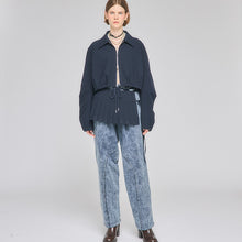 画像をギャラリービューアに読み込む, タック エッグシルエット ブルゾン|Nora Lily elle(ノラリリーエル)