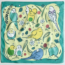 画像をギャラリービューアに読み込む, ハンカチ〈セキセイインコ〉|コトリヨガ