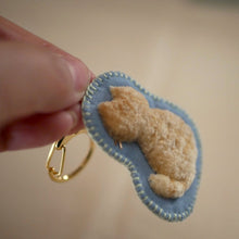画像をギャラリービューアに読み込む, 和み猫のキーホルダー うしろ姿の茶トラ|Little Plum(リトルプラム)