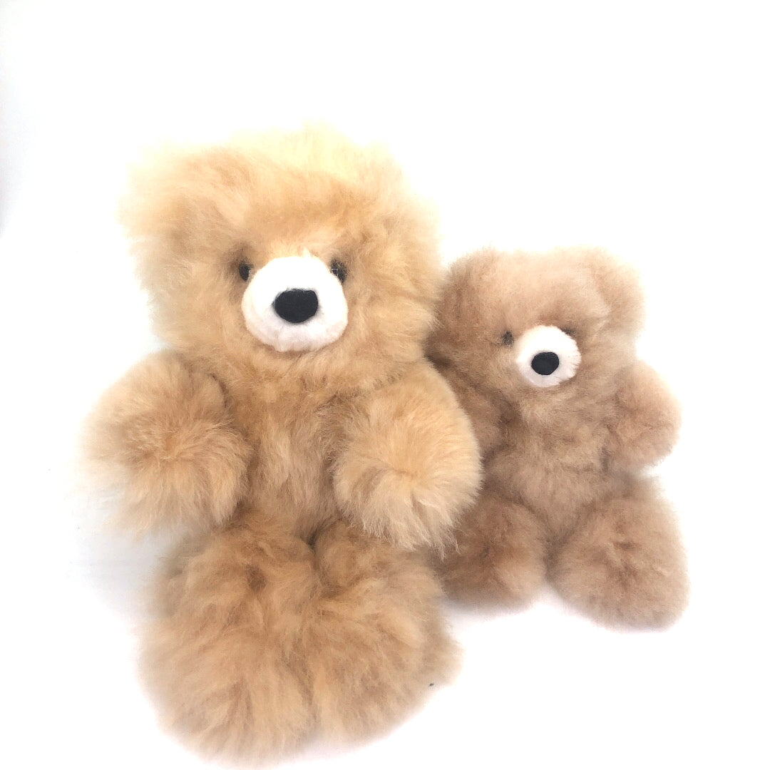 ぬいぐるみ テディベア ベビーアルパカ100％ ペルー職人手仕立て 一点