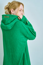 画像をギャラリービューアに読み込む, 両面パイルロングフードワンピ グリーン|mucava(ムカバ)