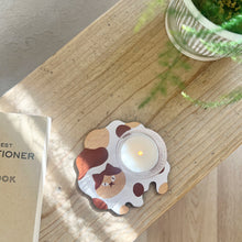 画像をギャラリービューアに読み込む, 猫雑貨・木製プレート&コースター【ねこまみれ メルティ白】|Ten&O Art+Craft(テンアンドオー アートクラフト)