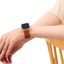 画像をギャラリービューアに読み込む, AppleWatch シェーブルレザーバンド(色:オレンジ)|YUTORI(ユトリ)