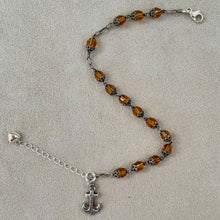 画像をギャラリービューアに読み込む, 【ブレスレット】歴史を纏う アンティークロザリオとアンカーモチーフのブレスレット|ERIKOART(エリコアート)