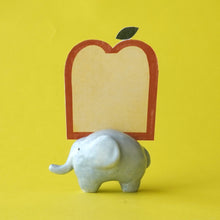 画像をギャラリービューアに読み込む, カードスタンド (ミニメッセージカード付)ゾウ|TOUZOO(トウズー)