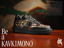 画像をギャラリービューアに読み込む, 西陣織×本革スニーカー 渦巻龍文様|KAVKIMONO(カブキモノ)