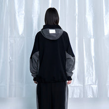 画像をギャラリービューアに読み込む, デニム コンボ フード ジップ ブルゾン|Nora Lily(ノラリリー)