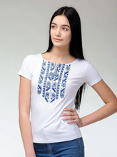 画像をギャラリービューアに読み込む, 刺繡入りT-シャツ|Ukrainian Embroidery Wear ”Mavka”(ウクライナシシュウノアパレル マウカ)