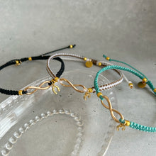 画像をギャラリービューアに読み込む, オリジナルワックスコードアンクレット インフィニティ×馬蹄 選べる3カラー|On Cloud Nine(オンクラウドナイン)