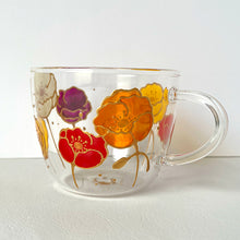 画像をギャラリービューアに読み込む, カラフルなポピーがかわいい耐熱グラスマグ|RYUEN(リュウエン)
