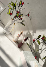 画像をギャラリービューアに読み込む, 赤い実のヤドリギ|wire art Niko(ワイヤーアートニコ)