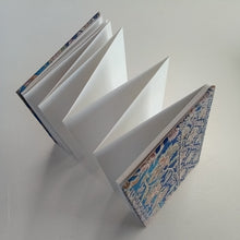 画像をギャラリービューアに読み込む, 手染めきもの生地御朱印帳 江戸更紗裂取(青)|染の里おちあい(ソメノサトオチアイ)