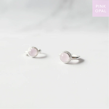 画像をギャラリービューアに読み込む, ピンクオパール・シルバー925ハギーピアス|SMUK(スムーク)