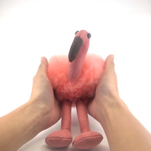 画像をギャラリービューアに読み込む, ぬいぐるみ フラミンゴ (紅色) ベビーアルパカ100% ペルー職人仕立て・一点もの|RUNA SHOP(ルナショップ)