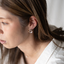 画像をギャラリービューアに読み込む, キラキラリースのイヤリング クリスタルガラス ゴールド シルバー|BLANCHE NEIGE(ブランシュネージュ)
