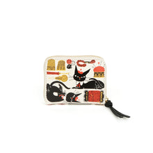 画像をギャラリービューアに読み込む, ペルケ perche×黒ねこ意匠 ROBIN / ジャバラカードウォレット|perche(ペルケ)