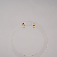 画像をギャラリービューアに読み込む, キラキラパヴェボールとツヤツヤゴールドボールのコンビピアス|BLANCHE NEIGE(ブランシュネージュ)