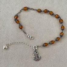 画像をギャラリービューアに読み込む, 【ブレスレット】歴史を纏う アンティークロザリオとアンカーモチーフのブレスレット|ERIKOART(エリコアート)