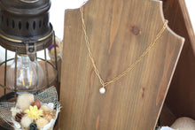 画像をギャラリービューアに読み込む, 「月の雫珠」国産あこや真珠バロックパール*サージカルステンレス・ネックレス「スクエアチェーン」|ツバメ舎(ツバメシャ)