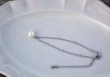 画像をギャラリービューアに読み込む, 「月の雫珠」国産あこや真珠バロックパール*サージカルステンレス・ブレスレット「スタッドチェーン」|ツバメ舎(ツバメシャ)
