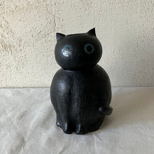 画像をギャラリービューアに読み込む, 黒猫花瓶|とうげい hanaga(トウゲイ ハナガ)