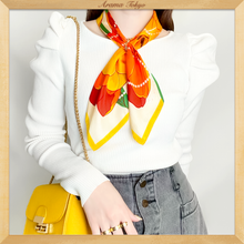 画像をギャラリービューアに読み込む, 黄色いチューリップのスカーフ|ARAMA TOKYO(アラマトーキョー)