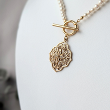 画像をギャラリービューアに読み込む, 【ネックレス】パール × Goldレース ネックレス|orie(オリエ)