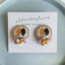 画像をギャラリービューアに読み込む, ねこイヤリング 三毛猫|slowly&starry(スローリーアンドスターリー)