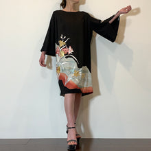 画像をギャラリービューアに読み込む, 着物リメイク コクーンワンピース|komomo(コモモ)