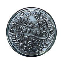 画像をギャラリービューアに読み込む, コンパクトミラー・はろうきてい・丸花3D・銀古美 (シルバー・バージョン)|Cuprum by ISHIWATA(クプラム バイ イシワタ)