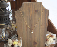 画像をギャラリービューアに読み込む, 「月の雫珠」国産あこや真珠バロックパール*サージカルステンレス・ネックレス「スタッドチェーン」|ツバメ舎(ツバメシャ)