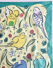 画像をギャラリービューアに読み込む, ハンカチ〈セキセイインコ〉|コトリヨガ