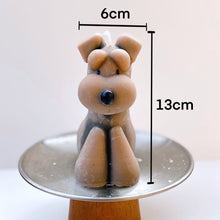 画像をギャラリービューアに読み込む, おりこうな犬のキャンドル【シュナウザー】Brown|Studiok.k(スタジオケーケー)